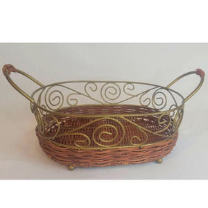 Metal Wire Woven Table Basket